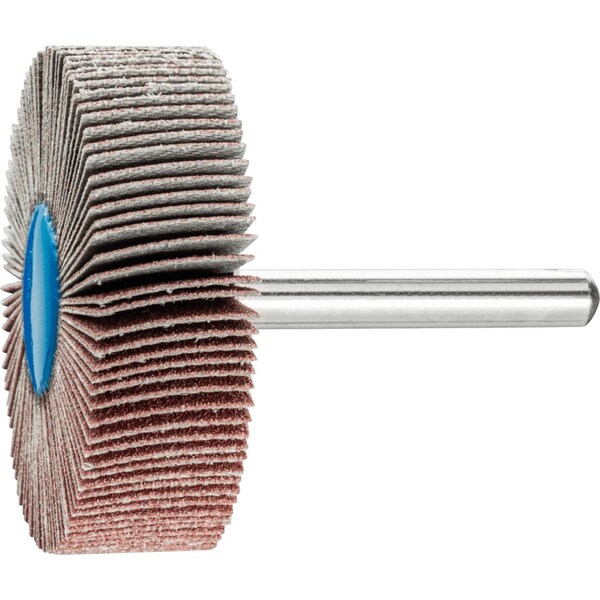 Pferd 2'' x 1/2'' Mounted Flap Wheel - 1/4'' Shank - Silicon Carbide - 120 Grit - 45428