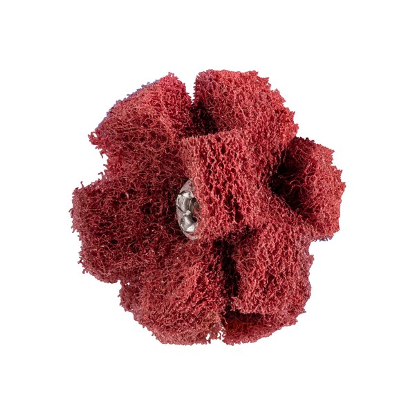 Pferd 1-1/2" POLINOX Cross Buffs, 8-32 Thd. - 3 Layers, Aluminum Oxide - Fine Grade - 44209