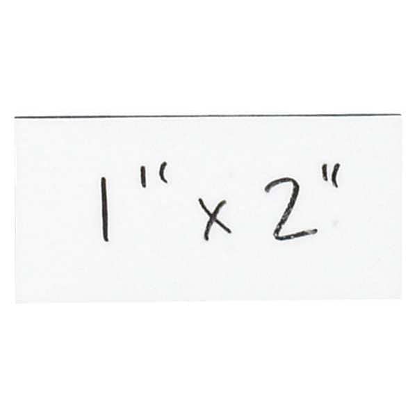 Partners Brand Warehouse Labels, Magnetic Strips, 1" x 2", White, 25/Case - LH170