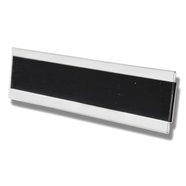 Aigner Index Label Holder, Clear, Matte, Slide-In, PK12 - M-81