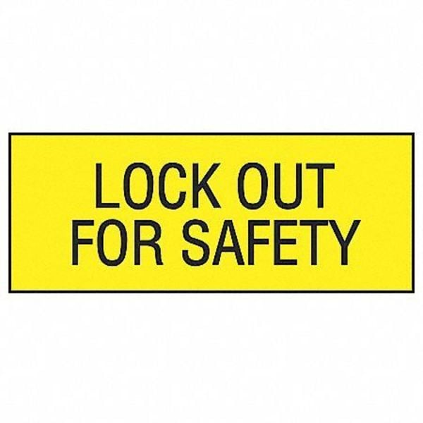 Panduit Lockout Label, 2-1/4 In. H, PK2, PVS0204C171Y - PVS0204C171Y