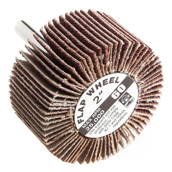 Forney Flap Wheel, Shank Mounted, 2 in x 1 in - 60184