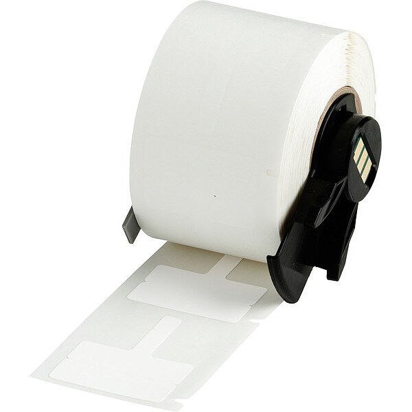 Brady Label, 1 3/16 in W, 25/32 in H, White - M6-1-425-FT