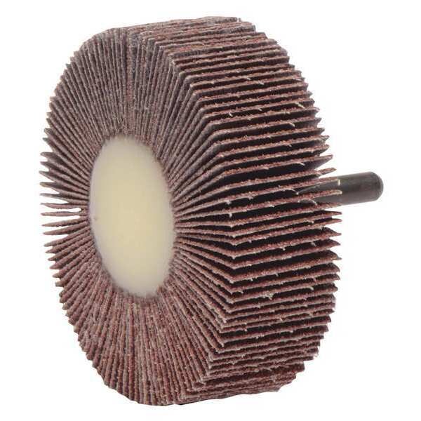 Weiler 3"x1" Tiger Coated Abrasive Flap Wheel 1/4" Stem 60AO - 52027