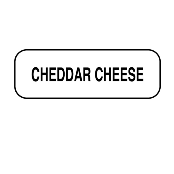 Nevs Cheddar Cheese Label 1/2" x 1-1/2" - DIET-402