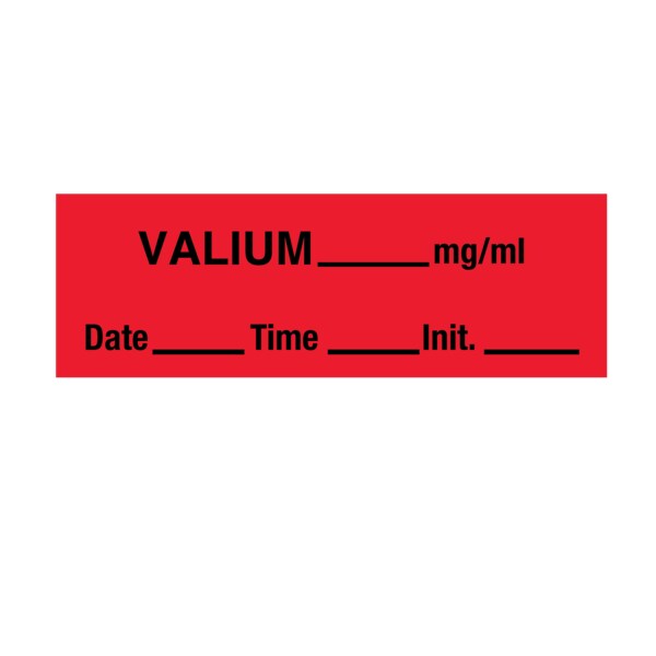 Nevs Tape, Valium 1/2" x 500" Red w/Black - SANT-58