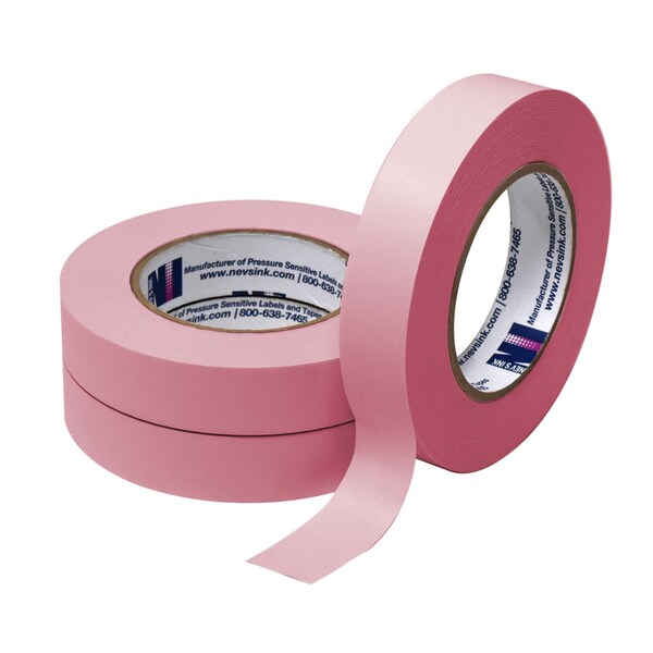 Nevs 1" wide x 60yd Pink Labeling Tape - T-100-PINK