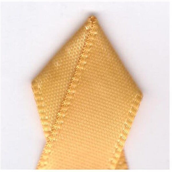 Papilion Papilion R074400090660100Y .38 in. Double-Face Satin Ribbon 100 Yards - Yellow Gold - R074400090660100Y