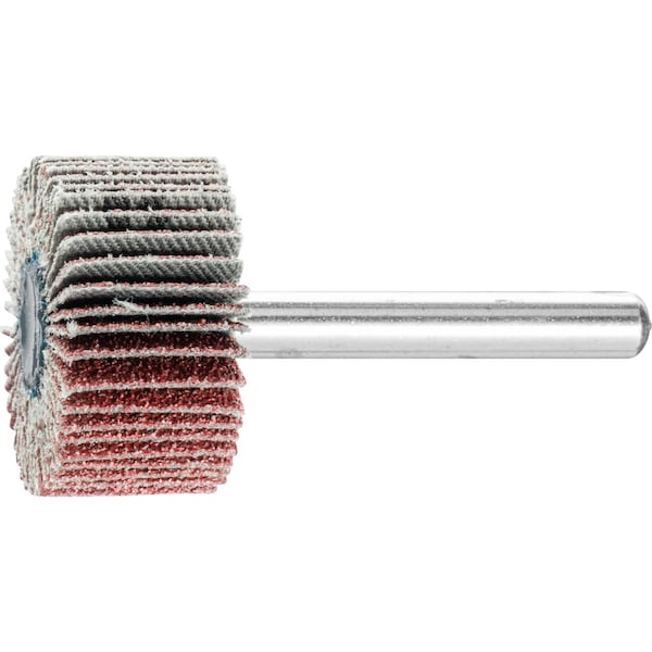 Pferd 1-3/8" x 5/8" Mounted Flap Wheel - 1/4" Shank - Aluminum Oxide - 180 Grit - 45229