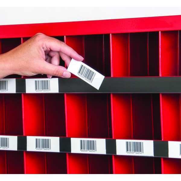 Aigner Index Label Holder, Self-Adhesive, 1-1/8 inH, PK9 - EZ-3269