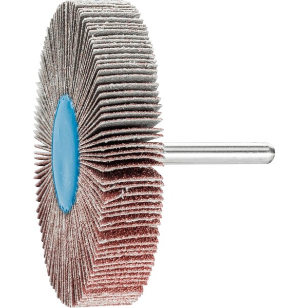 Pferd 3'' x 1/2'' Mounted Flap Wheel - 1/4'' Shank - Silicon Carbide - 60 Grit - 45429