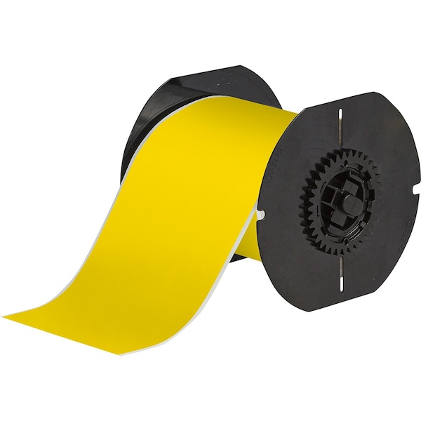 Brady B33 Continuous Weather Resistant Outdoor Polyester Labels 4 in W x 100 ft L YL - B33C-4000-8591-YL
