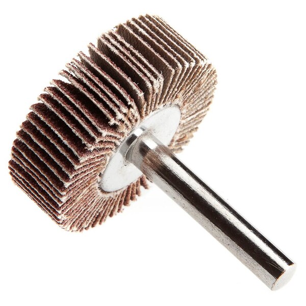 Forney Flap Wheel, Shank Mounted, 1-1/2 in x 1/2 in - 60188