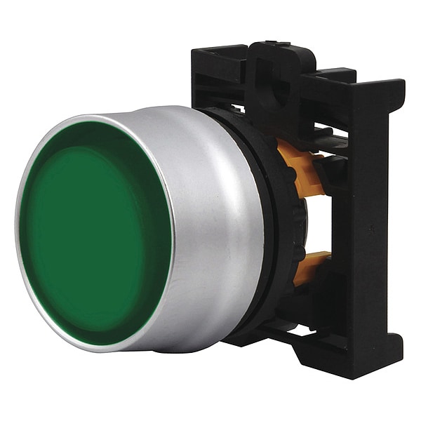 Eaton Ill Mom Pb Guarded Extd Yel, 22.5 mm, Verde - M22-DGLH-G