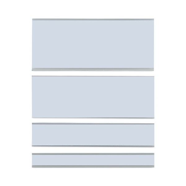 C-Line Products Clear Magnetic Label Holders, Side Load, 6 x 0.5, Clear, PK10 - 87805