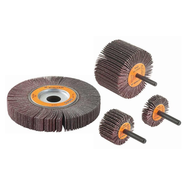 Walter Surface Technologies 6-1/2 in. x 1 in. Grit 80 Coolcut Flap Wheels - 15G208