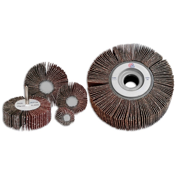 Continental Abrasives 6" x 1" x 1" Unmounted 320 Grit Aluminum Oxide Flap Wheel - FW-61320