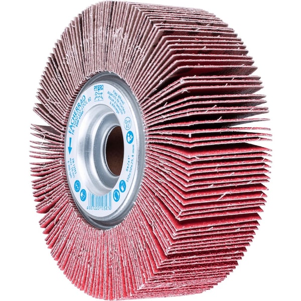 Pferd 6'' x 2'' Unmounted Flap Wheel - 1'' A.H. - Ceramic Oxide - 60 Grit - 45845