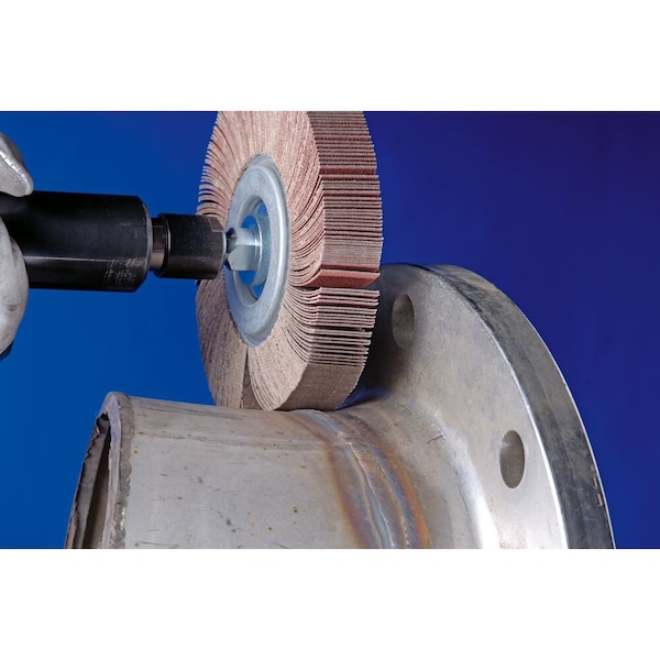 Pferd 6'' x 2'' Unmounted Flap Wheel - 1'' A.H. - Ceramic Oxide - 60 Grit - 45845