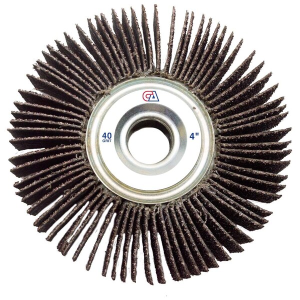 Continental Abrasives 4" x 1" x 5/8" Unmounted 40 Grit Aluminum Oxide Flap Wheel - FW-41040