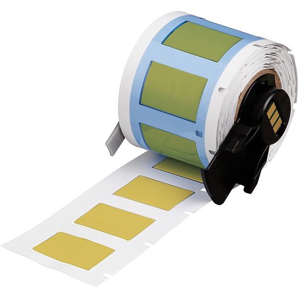 Brady Sleeve, 1 in W, 41/64 in H, Die-cut - M6-375-1-342-YL