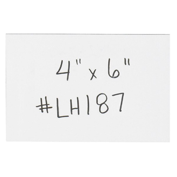 Box Partners Box Partners LH187 4 x 6 in. White Warehouse Labels - Magnetic Strips - Pack of 25 - LH187