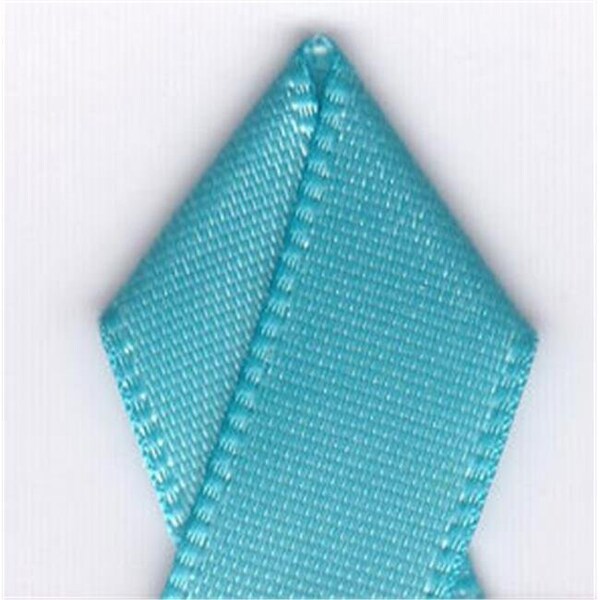 Papilion Papilion R074400160317100Y .63 in. Double-Face Satin Ribbon 100 Yards - Misty Turquoise - R074400160317100Y