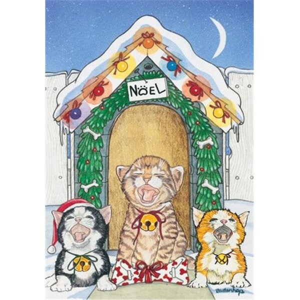 Pipsqueak Productions Pipsqueak Productions C962 Cat Holiday Boxed Cards - C962