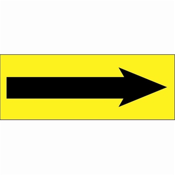 Bondad 1.50 x 4 in. - Arrow Fluorescent Yellow Labels - Roll of 500 - BO2818716