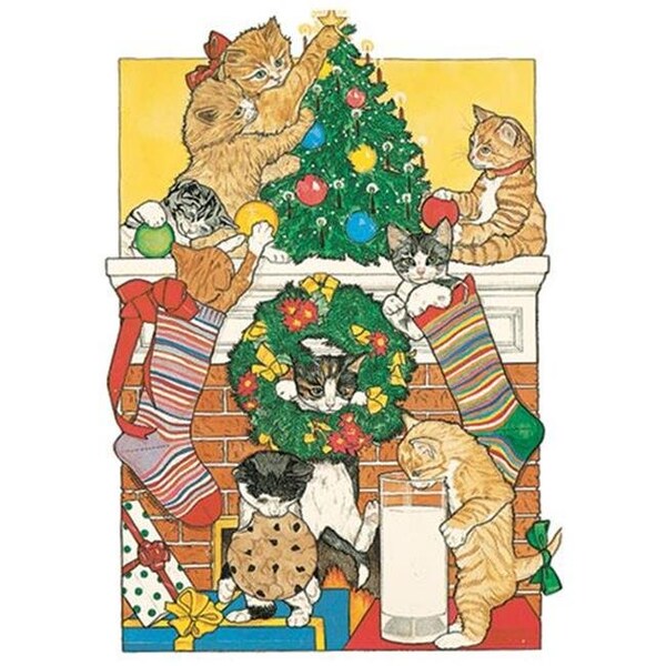 Pipsqueak Productions Pipsqueak Productions C415 Cat Holiday Boxed Cards - C415