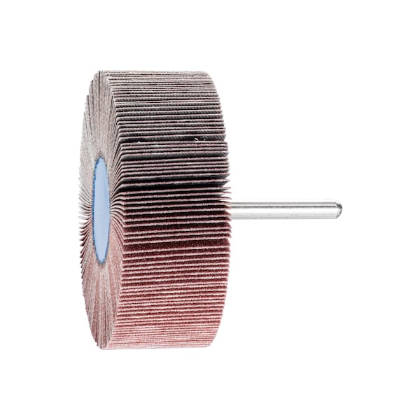 Pferd 3" x 1" Mounted Flap Wheel - 1/4" Shank - Aluminum Oxide - 180 Grit - 45211
