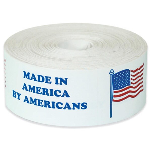 Officespace Made in America by Americans Labels 2 in. x 6 in. - OF3361058