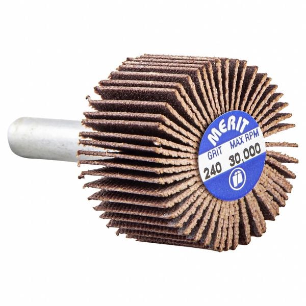 Merit Flap Wheel, Aluminum Oxide, 1" dia - 08834137104
