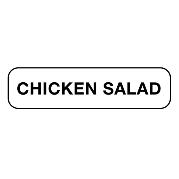 Nevs Chicken Salad Label 1/2" x 1-1/2" - DIET-302