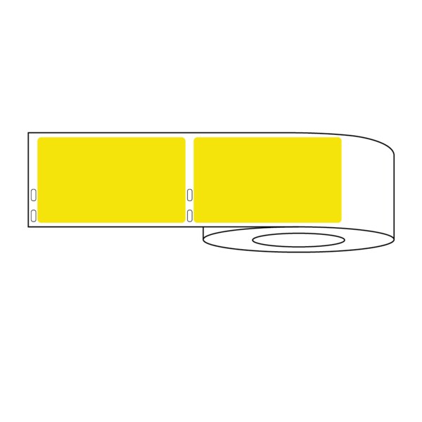 Nevs Dymo Cage Card Label 4" x 2-5/16" Yellow - MPW-0009