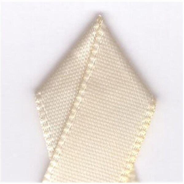 Papilion Papilion R074400060815100Y .25 in. Double-Face Satin Ribbon 100 Yards - Cream - R074400060815100Y