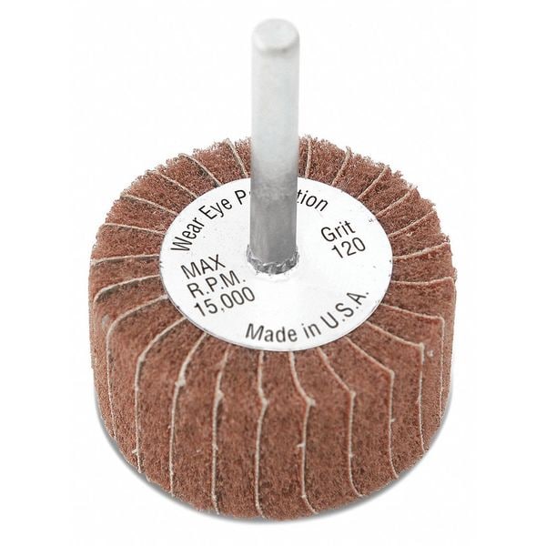 Cgw Abrasives Flap Whl, 2x1x1/4, Med, 80G - 36208