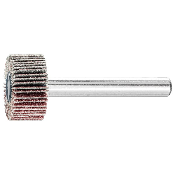 Pferd 3/4" x 3/8" Mounted Flap Wheel - 1/4" Shank - Aluminum Oxide - 120 Grit - 45162