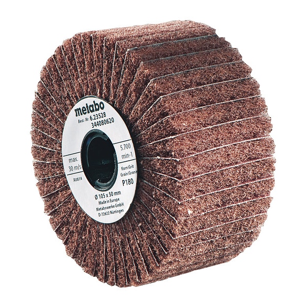 Metabo Interleaved Flap Wheel, 4-1/8 In, 60Grit - 623483000