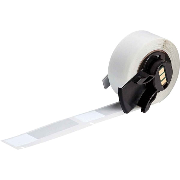 Brady Label, 1/2 in W, Clear; White - M6-74-427