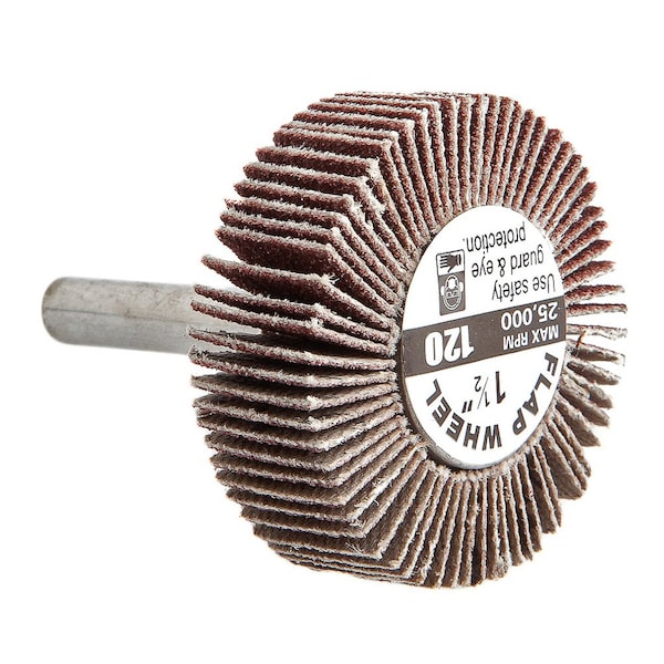 Forney Flap Wheel, Shank Mounted, 1-1/2 in x 1/2 in - 60189