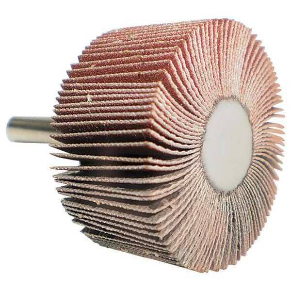 Westward Flap Wheel, AO, 1x1x1/4 In Shank, 80G - 22PE46