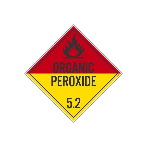 Nmc Organic Peroxide 5.2 Dot Placard Sign, Subject Matter: DOT HAZMAT General Awareness - DL18PR