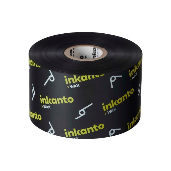 Armor Usa Inkanto AWR 8 Premium Wax Ribbons, 83mm W x 450m L, Black, 12 Rolls/Case - T65104IO