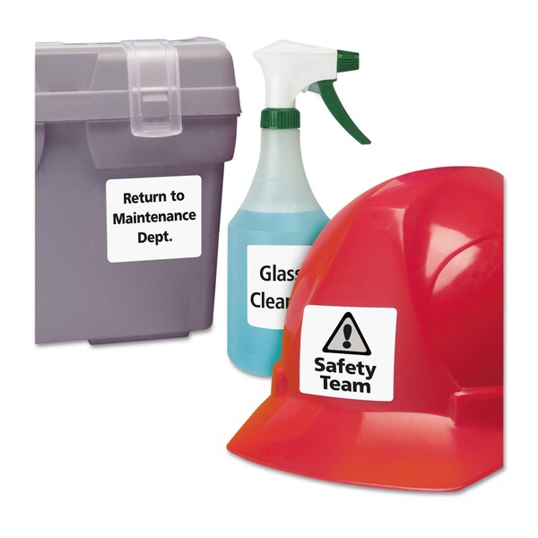 Avery Durable Permanent ID Labels w/TrueBlock, Laser, 2x2.63, White, PK750 - 06578