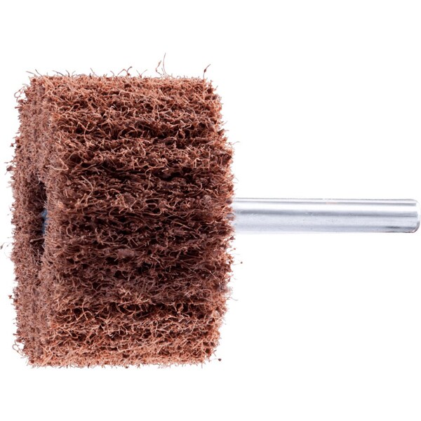 Pferd PFERD POLINOX Mounted Flap Wheel, 2in x 1-1/4, 80 Grit, Radial, 1/4in Shank, Aluminum Oxide - 46190