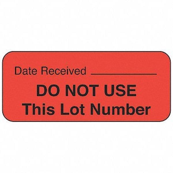 Roll Products Laboratory Label, 1-3/4 In. W, PK1000, 141457 - 141457