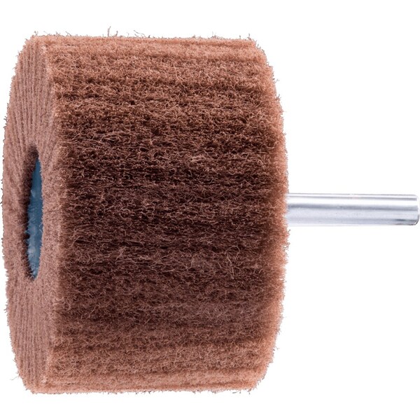 Pferd PFERD POLINOX Mounted Flap Wheel, 3in x 2, 360 Grit, Radial, 1/4in Shank, Aluminum Oxide - 46195