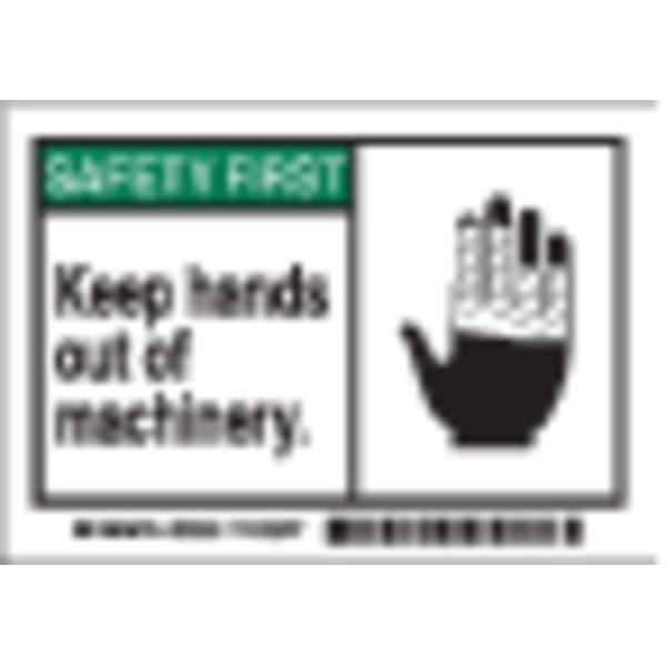 Brady Equipment Label, 5 In. W, English, PK5 - 86890