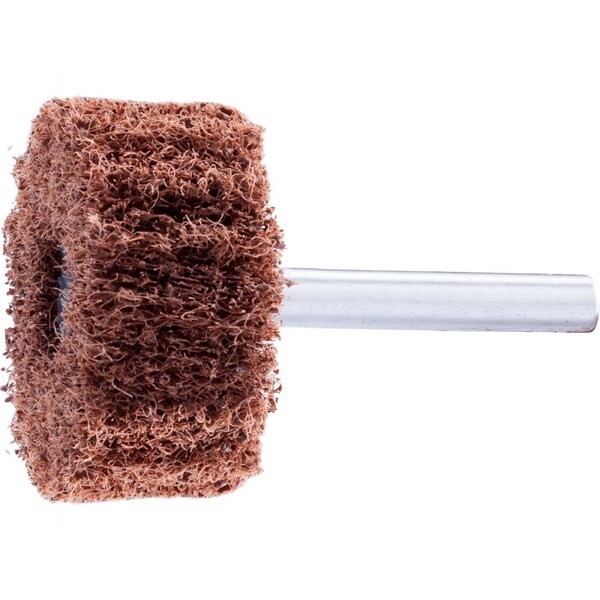 Pferd PFERD POLINOX Mounted Flap Wheel, 1-1/2in x 3/4, 80 Grit, Radial, 1/4in Shank, Aluminum Oxide - 46188